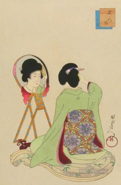 Toyohara Chikanobu Painting - The East Azuma Toyohara Chikanobu